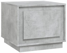 betonszürke szerelt fa dohányzóasztal 51x50x44 cm