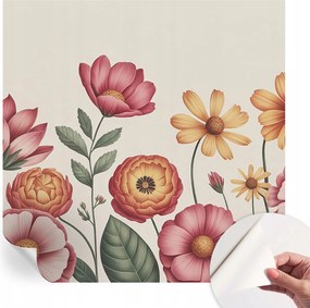 Fotótapéta Öntapadós Design Divatos Virágos kompozíció 250x250 cm