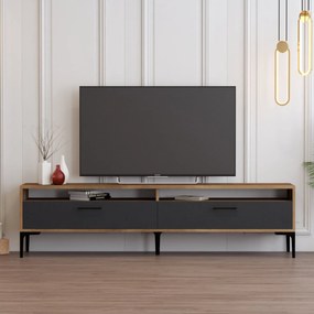 TV asztal/szekrény Irma 2 (dió + antracit). Akció -10%. 1088899