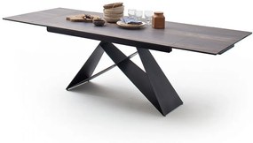 KOBE Sötét fa mintázatú Bővíthető Kerámia Étkezőasztal 160-240cm