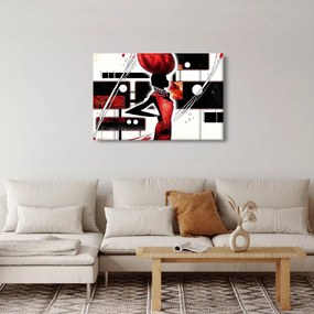 Egy ősi hölgy képének festménye (90x60 cm)