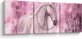 Kép - Festett ló (órával) (90x30 cm)
