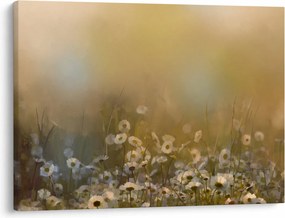 Kép - százszorszép olajfestmény (70x50 cm)