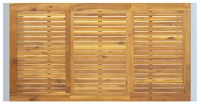 Kültéri Étkezőasztal Szürke 160x80x75 cm Acél és Tömör Akácfa