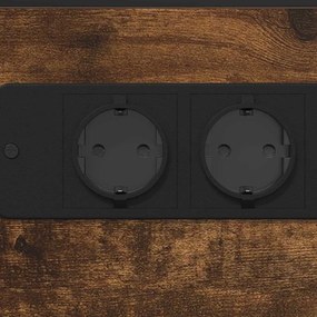 Éjjeli asztal Füstölt tölgy Faanyag