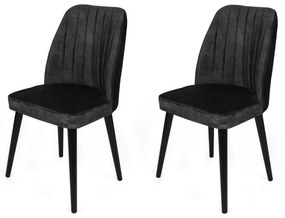 Alfa Anthracite and Black étkezőszékek, 2 db
