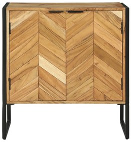 oldalszekrény 70x35x75 cm Tömör fa Akác