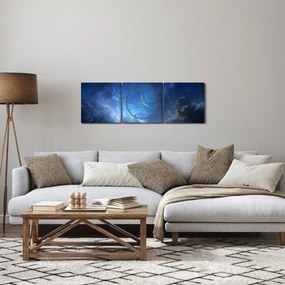 Az ég képe (órával) (90x30 cm)