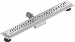 Mexen Lapos rozsdamentes acél zuhanyfolyó 50 cm minta M09, 1028050-15