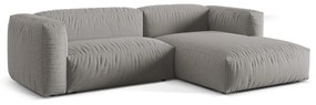 Világosszürke moduláris sarokkanapé (jobb oldali) Martina – Micadoni Home