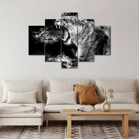 Kép - nőstény oroszlán portré (150x105 cm)