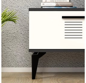 TV asztal/szekrény Vipapo 11 (antracit + fehér) . 1095219