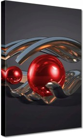 Vászonkép 20x30 Piros gömbök a kézben