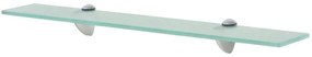 2 db lebegő üvegpolc 60 x 10 cm 8 mm