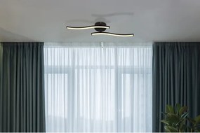 Globo 67178S - LED Felületre szerelhető csillár TYLER LED/12W/230V fekete