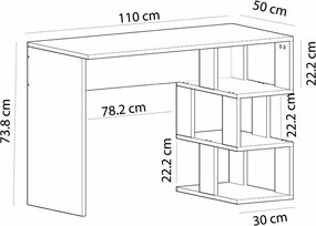 Dardanos White íróasztal