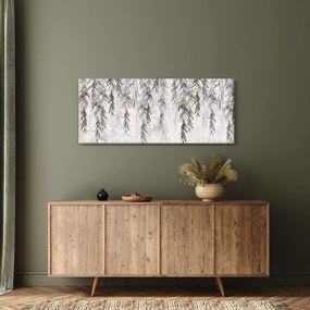 Kép - Fűzfa gallyak szürke vakolatban (120x50 cm)