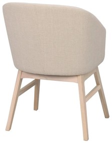 Bézs kárpitozott étkezőfotel szett 2 db-os Windham – Rowico