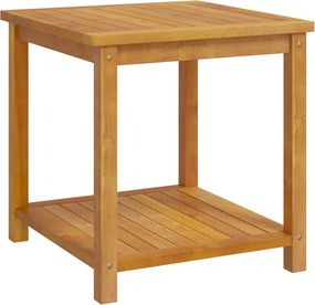 vidaXL tömör akácfa kisasztal 45 x 45 x 45 cm