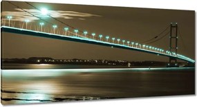 Vászonkép 115x55 Kék fények a hídon