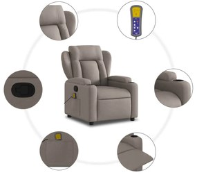 bézs szövet masszázsfotel