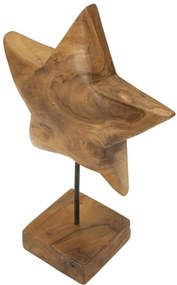 Teak csillagszobor 28x1242cm