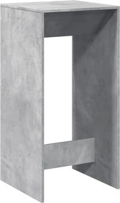 vidaXL betonszürke szerelt fa bárasztal 51 x 50 x 103,5 cm