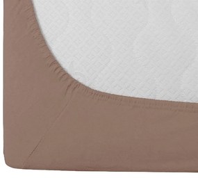 Jersey lepedő EXKLUZÍV világosbarna 200x220 cm, 100% pamut