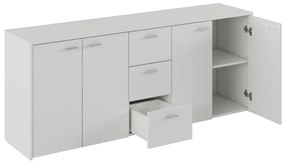 HUGOS 180 szekrény, fehér