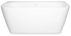 MONA egyenes fürdőkád - fényes fehér
