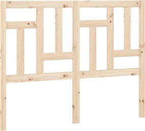 vidaXL tömör fenyőfa ágyfejtámla 125,5 x 4 x 100 cm
