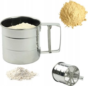 Lisztszűrő 9x10CM Porcukor Lisztszűrő Nagy Rozsdamentes Acél