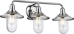 Quintiesse RIGBY QN-RIGBY3-BATH-PC Fali lámpa 3x40W/E27 IP44