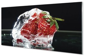 Üvegképek Eper jégkocka 100x50 cm