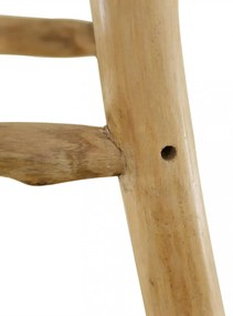 kecskebőr és tömör tíkfa bárszék