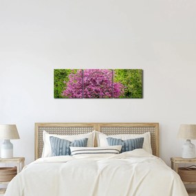 A réten virágzó fa képe (órával) (90x30 cm)