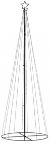 kúp alakú karácsonyfa 310 hideg fehér LED-del 100 x 300 cm