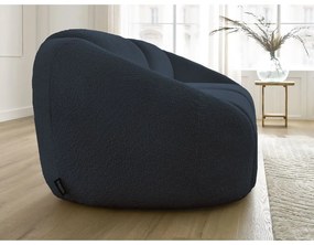 Sötétkék buklé kanapé 230 cm Tina – Bobochic Paris