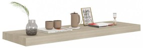 4 db tölgyszínű MDF fali polc 80 x 23,5 x 3,8 cm