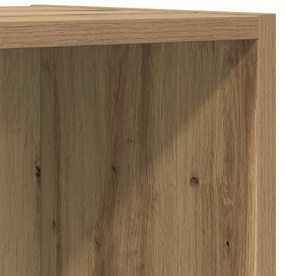 TV Szekrény Szett Falra szerelhető 2 pcs kézműves tölgy Faanyag