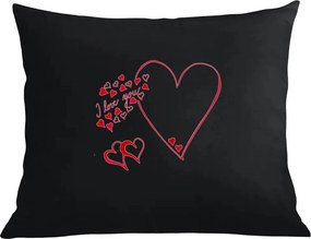 Párna párnahuzat Valentin Nap Szívek I love You
