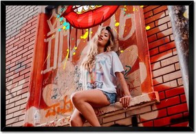 Poszterek keretben 60x40 Graffiti Utcaművészet