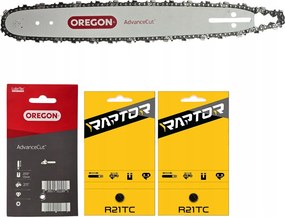 2x Raptor lánc vezetősín Nac CST52-45-09AC 40cm .0325" 1,5mm