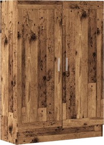 vidaXL antik fa színű szerelt fa könyvszekrény 82,5 x 30,5 x 115 cm