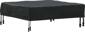 vidaXL Asztal Fedő Egyszínű Fekete 62 x 62 x 15 cm szövet