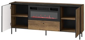 TV asztal Phelan P16 (warmia dió + fekete). 1062546