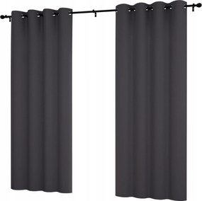 Kész függöny, sima, 145x180 cm, karikás, matt függöny, kör alakú