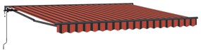 Automatikus Behúzható Napellenző LED Sárga és Narancs 400x350 cm