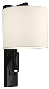 Viokef MAYOR fali lámpa, fekete, E27 LED foglalattal, 190 lm, VIO-4229500