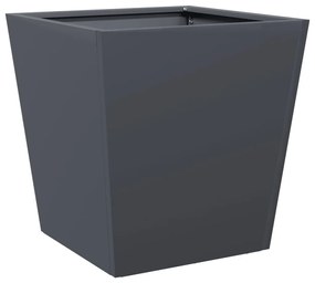 antracitszürke acél kerti növénytartó 40 x 40 x 40 cm